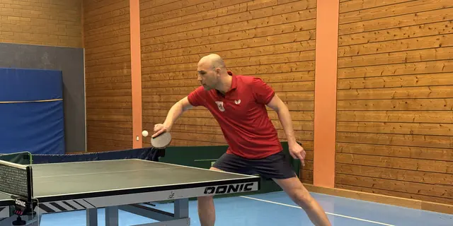 Matchwinner Jochen Stadler, der souverän alle seine Spiele gewann und damit großen Anteil am 7:3-Sieg seiner LSV VI hatte.