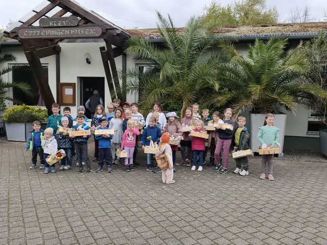 Die Osterkörbchen sorgten für strahlende Kinderaugen | Foto: Landfrauen Neckarhausen