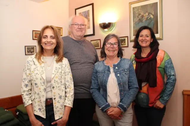 Liane Thieme, Martin Ziegler, Silke Peters und Nanette Besson sind der alte und der neue Vorstand des Kunstvereins