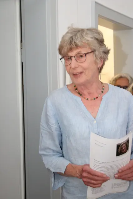 Silvia Maria Schweitzer-Grützmacher hielt die Laudatio.