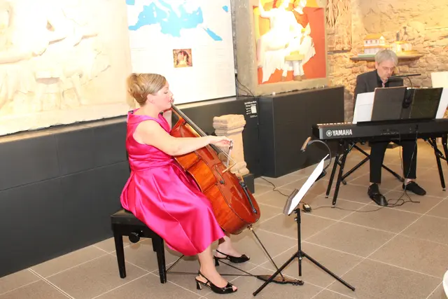 Perfekte Harmonie zwischen Cello und Klavier: Alexandra Netzold und Oliver Taupp