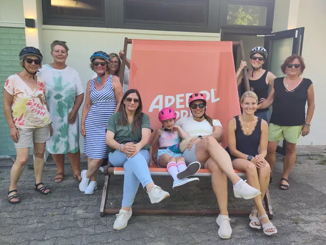 Ein Teil des Landfrauen-Teams beim Kilometer sammeln | Foto: Christa Zieher 