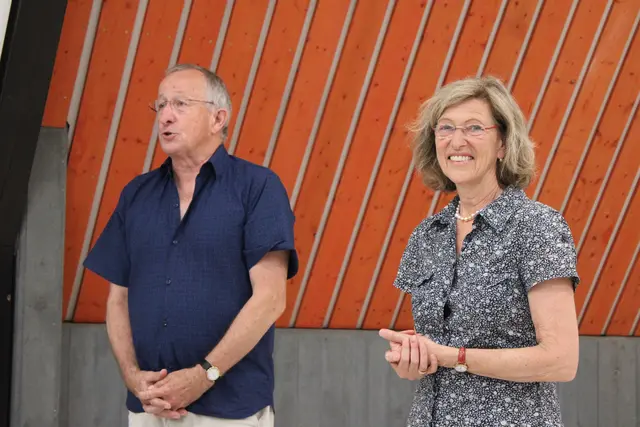 Die Organisatoren Andreas Wahlster und Barbara Wachendorff freuten sich über die Resonanz trotz des heißen Wetters