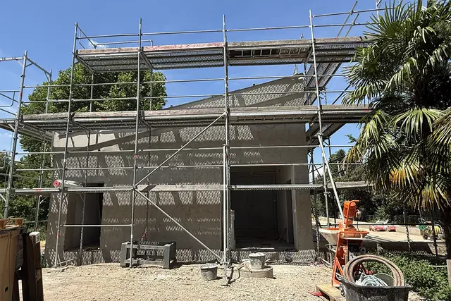 Die Baustelle hat in den letzten Monaten deutliche Fortschritte gemacht.  | Foto: 
Foto: Zoo Heidelberg