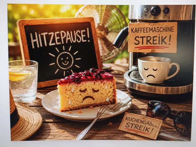 wie befürchtet, einfach zu heiß...