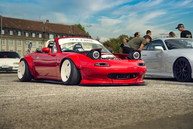 Mazda MX-5 – ein Beispiel für die JDM- und Tuningszene in „The Spirit of Nippon“. Die neue Sonderausstellung verbindet rund 30 wechselnde Fahrzeuge mit der Kultur, dem Lifestyle und der Popkultur Japans.  | Foto: Foto: CULT MEDIA