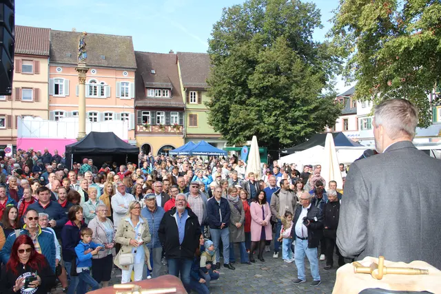 Bürgermeister Schmutz hofft auf gutes Altstadtfest-Wetter und auf einen vollbesetzten Marktplatz. 