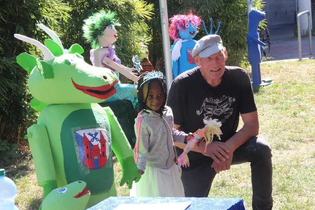 Gute Laune bei Willi und den Kindern 