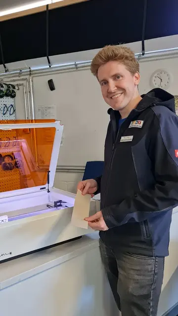 Lukas Frese, Leiter des Techniklabors | Foto: Foto: Zoo Heidelberg