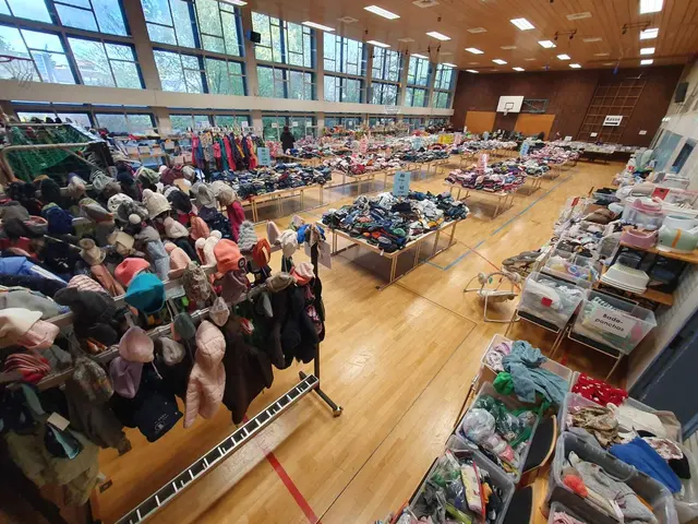Der große Ansturm kann beginnen- die Halle ist vorbereitet. | Foto: Christiane Röhr